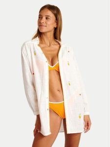 Banana Moon Koszula Mika Yesenia LTL10 Biały Regular Fit. Białe koszule Banana Moon, l, bez wzorów, z bawełny, bez kołnierzyka, bez ramiączek. Za 492,99 zł.