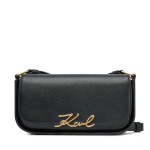 Torebka KARL LAGERFELD. Czarne torebki klasyczne KARL LAGERFELD, bez wzorów, bez dodatków. Za 639,99 zł.