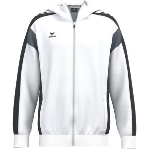 Kurtka treningowa Erima Celebrate 125 z kapturem, wielokolorowa dla juniorów. Czarne kurtki Erima, bez wzorów, z kapturem. Za 329,99 zł.