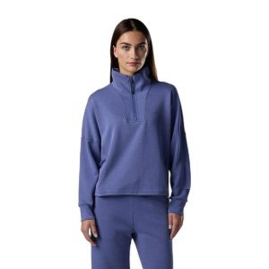 Kurtka damska 1/4 Zip Rossignol Chavanette Scuba. Niebieskie kurtki Rossignol, bez wzorów, bez kaptura. Za 586,00 zł.