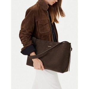 Torebka GINO ROSSI. Brązowe shopper bag Gino Rossi, bez wzorów, bez dodatków. Za 429,99 zł.