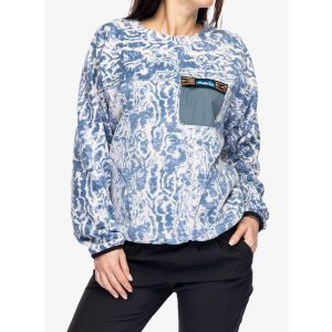 Bluza polarowa damska Kavu Kelowna. Brązowe bluzy KAVU, l, bez wzorów, z polaru, bez kaptura. Za 261,99 zł.