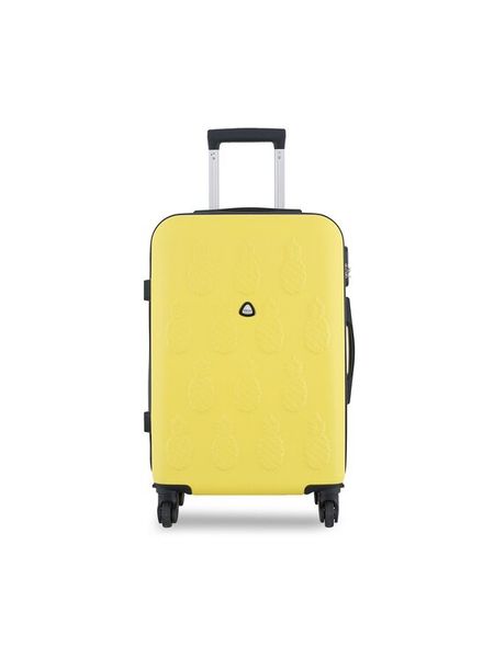 Semi Line Walizka duża T5619-6 Żółty. Żółte walizki Semi-line, bez wzorów, z syntetyku, duże. Za 189,99 zł.