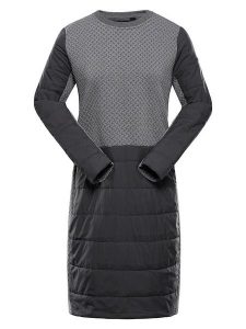 Alpine Pro Sukienka funkcyjna "Olwa" w kolorze szarym rozmiar: M. Szare sukienki Alpine Pro, na co dzień, m, bez wzorów, sportowe, bez kołnierzyka, bez ramiączek, proste. Za 286,16 zł.