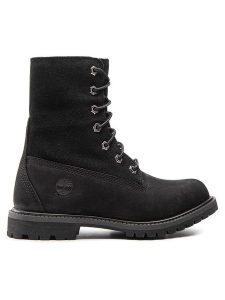 Timberland Trapery Authentic Teddy Fleece W TB08149A001 Czarny. Czarne buty zimowe Timberland, ze skóry, bez obcasa, bez zapięcia. Za 629,99 zł.