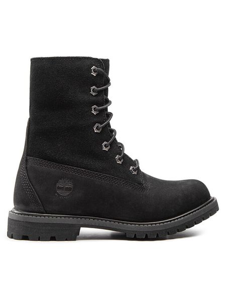 Timberland Trapery Authentic Teddy Fleece W TB08149A001 Czarny. Czarne buty zimowe Timberland, ze skóry, bez obcasa, bez zapięcia. Za 609,99 zł.