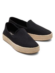 TOMS Espadryle w kolorze czarnym rozmiar: 40. Czarne espadryle Toms, bez wzorów, bez obcasa. Za 159,95 zł.