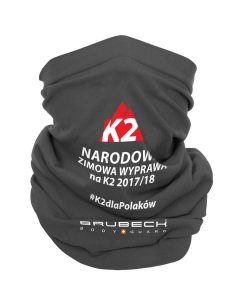 Komin z wełną merino Brubeck K2. Szare szaliki Brubeck, bez wzorów, z dzianiny. Za 59,99 zł.