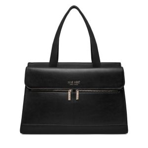 Torebka Nine West. Czarne shopper bag Nine West, bez wzorów, bez dodatków. Za 369,99 zł.