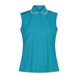 Damski tank top CMP. Niebieskie topy CMP, l, bez wzorów, bez kołnierzyka, bez ramiączek. Za 176,50 zł.