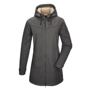 Damska parka z polaru Killtec GW 37. Brązowe kurtki KILLTEC, na zimę, bez wzorów, z polaru, bez kaptura. Za 524,20 zł.