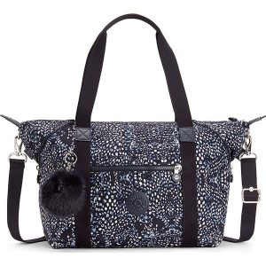 Torebka "Art" w kolorze granatowo-białym - 44 x 27 x 20 cm. Torebki klasyczne marki Kipling. W wyprzedaży za 150,95 zł.