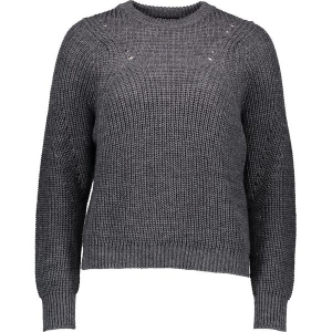 Sweter w kolorze szarym. Szare swetry klasyczne marki Gottardi, z wełny, z okrągłym kołnierzem. W wyprzedaży za 173,95 zł.