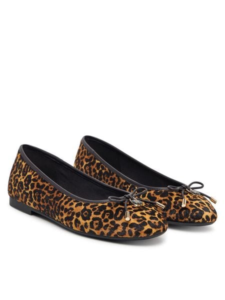 Tommy Hilfiger Baleriny Th Charm Cheetah Ballerina FW0FW09682 Brązowy. Brązowe balerinki TOMMY HILFIGER, bez wzorów, ze skóry, bez obcasa, bez zapięcia. Za 383,99 zł.