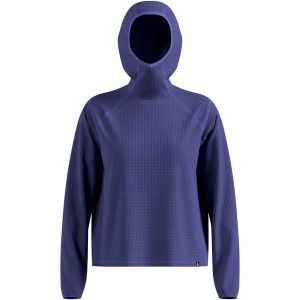 Bluza z kapturem Odlo Mid layer hoody CUBIC. Niebieskie bluzy ODLO, bez wzorów, z kapturem. Za 319,99 zł.