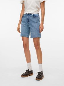 Vero Moda Szorty dżinsowe w kolorze błękitnym rozmiar: S. Niebieskie szorty Vero Moda, bez wzorów. Za 98,95 zł.
