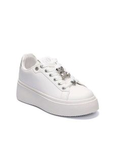 Foreverfolie Sneakersy w kolorze białym rozmiar: 38. Białe trampki Foreverfolie, bez wzorów, bez zapięcia. Za 65,69 zł.