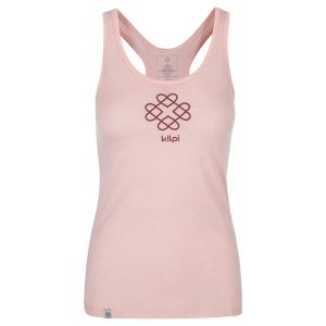 Damski top outdoorowy Kilpi ARIANA-W. Czerwone topy Kilpi, xs, bez wzorów, sportowe, bez kołnierzyka, bez ramiączek. Za 70,90 zł.