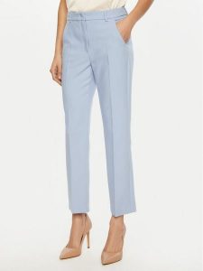 Weekend Max Mara Chinosy Rana 2515131031 Błękitny Slim Fit. Niebieskie chinosy Weekend Max Mara, bez wzorów, z syntetyku. Za 489,99 zł.
