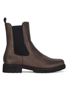 Remonte Botki D8694-90 Brązowy. Brązowe botki Remonte, bez wzorów, ze skóry, bez obcasa, na płaskiej podeszwie, bez zapięcia. Za 359,00 zł.