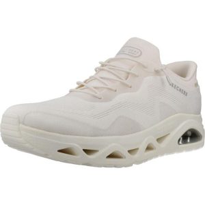 Buty SKECHERS SLIP - INS UNO GLIDE STEP AIR GLIDERS Biały. Białe buty trekkingowe Skechers, z tkaniny, bez zapięcia. Za 453,99 zł.