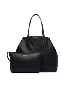 Guess Torebka Victtoria HWEVG9 51429 Czarny. Czarne shopper bag Guess, z aplikacjami, ze skóry, bez dodatków. Za 714,99 zł.