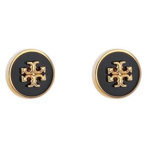 Kolczyki Tory Burch. Czarne kolczyki Tory Burch. Za 360,99 zł.