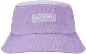 Kapelusz bucket Mercedes MapF1 Retro sztruks liliowy fioletowy. Fioletowe kapelusze Erima, bez wzorów, z materiału, casualowe. Za 189,99 zł.