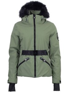 Peak Mountain Kurtka narciarska "Alcone" w kolorze khaki rozmiar: XXL. Brązowe kurtki sportowe Peak Mountain, m, bez wzorów, z tkaniny, bez kaptura, narciarskie. Za 421,05 zł.