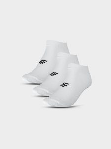 4F Skarpety casual przed kostkę (3-pack) damskie - białe 35-38. Białe skarpetki 4f, bez wzorów, z bawełny. Za 44,99 zł.