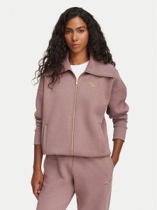 Reebok Bluza Eleonora RK25689CCW Brązowy Regular Fit. Brązowe bluzy Reebok, l, bez wzorów, z bawełny, bez kaptura. Za 279,99 zł.