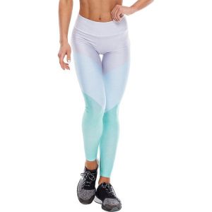Legginsy w kolorze miętowo-błękitno-szarym. Legginsy marki Haby, Mr Gugu Ms Go. W wyprzedaży za 114,95 zł.