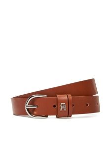 Tommy Hilfiger Pasek Damski Essential Effortless 2.5 Sv AW0AW17279 Brązowy. Brązowe paski TOMMY HILFIGER, bez wzorów, ze skóry. Za 149,99 zł.