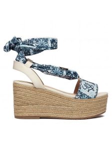 Liu Jo Espadryle Bali 03 SA6087 TX133 Niebieski. Niebieskie espadryle Liu Jo, bez wzorów, z materiału, bez obcasa. Za 469,99 zł.