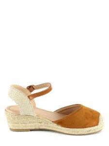 Sixth Sens Espadryle w kolorze jasnobrązowym na koturnie rozmiar: 37. Brązowe espadryle Sixth Sens, bez wzorów, bez obcasa, na koturnie. Za 123,95 zł.