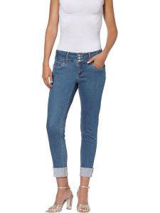 Heine Dżinsy - Skinny fit - w kolorze niebieskim rozmiar: 42. Niebieskie jeansy Heine, bez wzorów. Za 73,95 zł.
