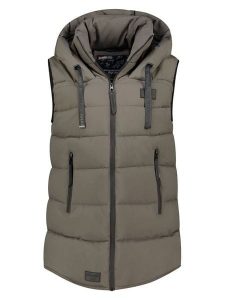 ANAPURNA Kamizelka pikowana "Dolbana" w kolorze khaki rozmiar: M. Brązowe kamizelki ANAPURNA, m, bez wzorów, bez kołnierzyka, bez ramiączek, bez kaptura. Za 187,52 zł.