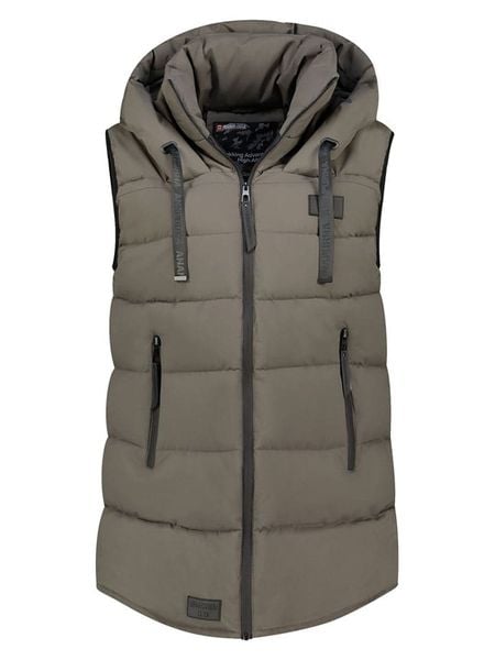 ANAPURNA Kamizelka pikowana "Dolbana" w kolorze khaki rozmiar: M. Brązowe kamizelki ANAPURNA, m, bez wzorów, bez kołnierzyka, bez ramiączek, bez kaptura. Za 244,22 zł.