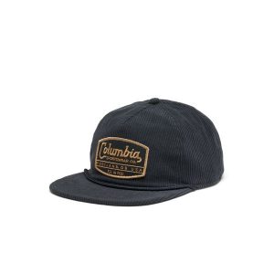 Czapka z daszkiem Columbia Packsaddle Corduroy Snap Back - black/csc tracks. Czarne czapki Columbia, bez wzorów, sportowe. Za 96,99 zł.