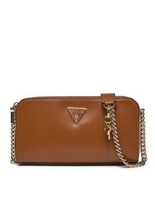 Guess Torebka HWVG94 93120 Brązowy. Brązowe listonoszki Guess, z aplikacjami, ze skóry, bez dodatków. Za 269,99 zł.