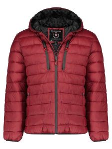 Geographical Norway Kurtka pikowana w kolorze czerwonym rozmiar: S. Czerwone kurtki Geographical Norway, s, bez wzorów, bez kaptura. Za 168,06 zł.