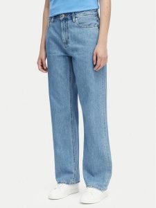 Calvin Klein Jeans Jeansy LV047G799G Niebieski Straight Fit. Niebieskie jeansy Calvin Klein Jeans, bez wzorów, z bawełny. Za 409,99 zł.