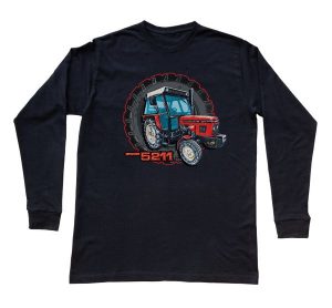 Zetor 5211 — bluzka z długim rękawem (Rozmiar: L (dorosła); Kolor koszulki: czarny; Rodzaj nadruku: Zetor 5211). Czarne bluzki nikiniki, l, bez wzorów, z bawełny, bez kołnierzyka, bez ramiączek. Za 99,00 zł.
