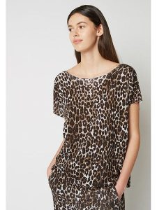 Rodier Koszulka w kolorze brązowo-czarnym rozmiar: L. Brązowe bluzki Rodier, l, bez wzorów, klasyczne, bez kołnierzyka, bez ramiączek. Za 282,99 zł.