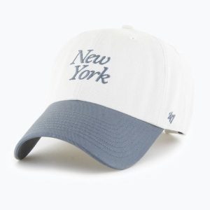 Czapka z daszkiem 47 Brand MLB New York Yankees Foundation Script TT CLEAN UP. Białe czapki 47 Brand, bez wzorów. Za 119,99 zł.