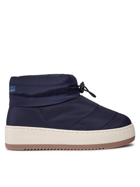 Napapijri Śniegowce River08 NP0A4HVV Granatowy. Niebieskie buty zimowe Napapijri, z materiału, bez obcasa, bez zapięcia. Za 349,99 zł.