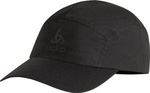 Czapka z daszkiem Odlo PERFORMANCE WATERPROOF. Czarne czapki ODLO, bez wzorów, z materiału. Za 131,99 zł.