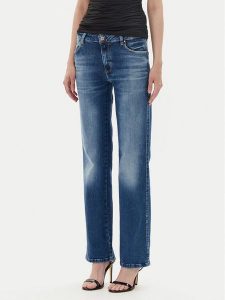 Guess Jeansy W5YA15 D5PY3 Niebieski Regular Fit. Niebieskie jeansy Guess, z aplikacjami, z bawełny. Za 369,99 zł.
