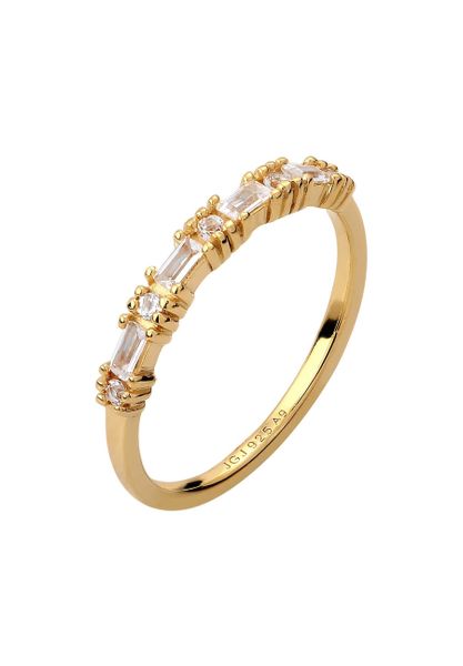 Elli PREMIUM Pierścionek z Kamieniami Damski Topaz Szlif Bagietkowy Szlif Diamentowy Białe 925 Sterling Silver Stroje Wieczorowe Pierścionki 1 ct. Białe pierścionki Elli PREMIUM, z topazem, srebrne. Za 288,99 zł.