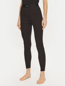 Calvin Klein Underwear Legginsy 000QS7220E Czarny Slim Fit. Czarne legginsy Calvin Klein Underwear, bez wzorów, z bawełny, bez ramiączek. Za 159,99 zł.